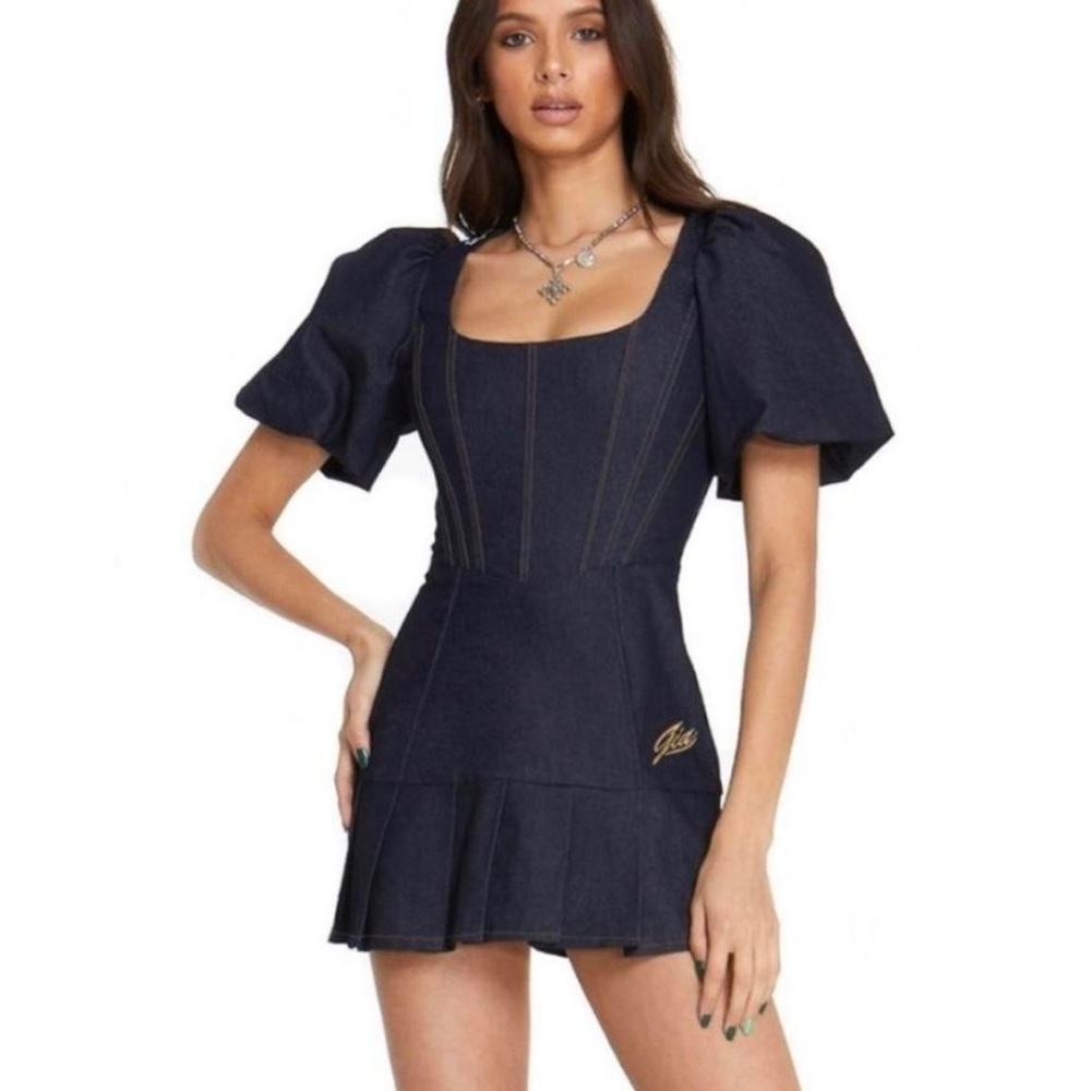 I.AM.GIA Chelsey Denim Puff Sleeve Dress